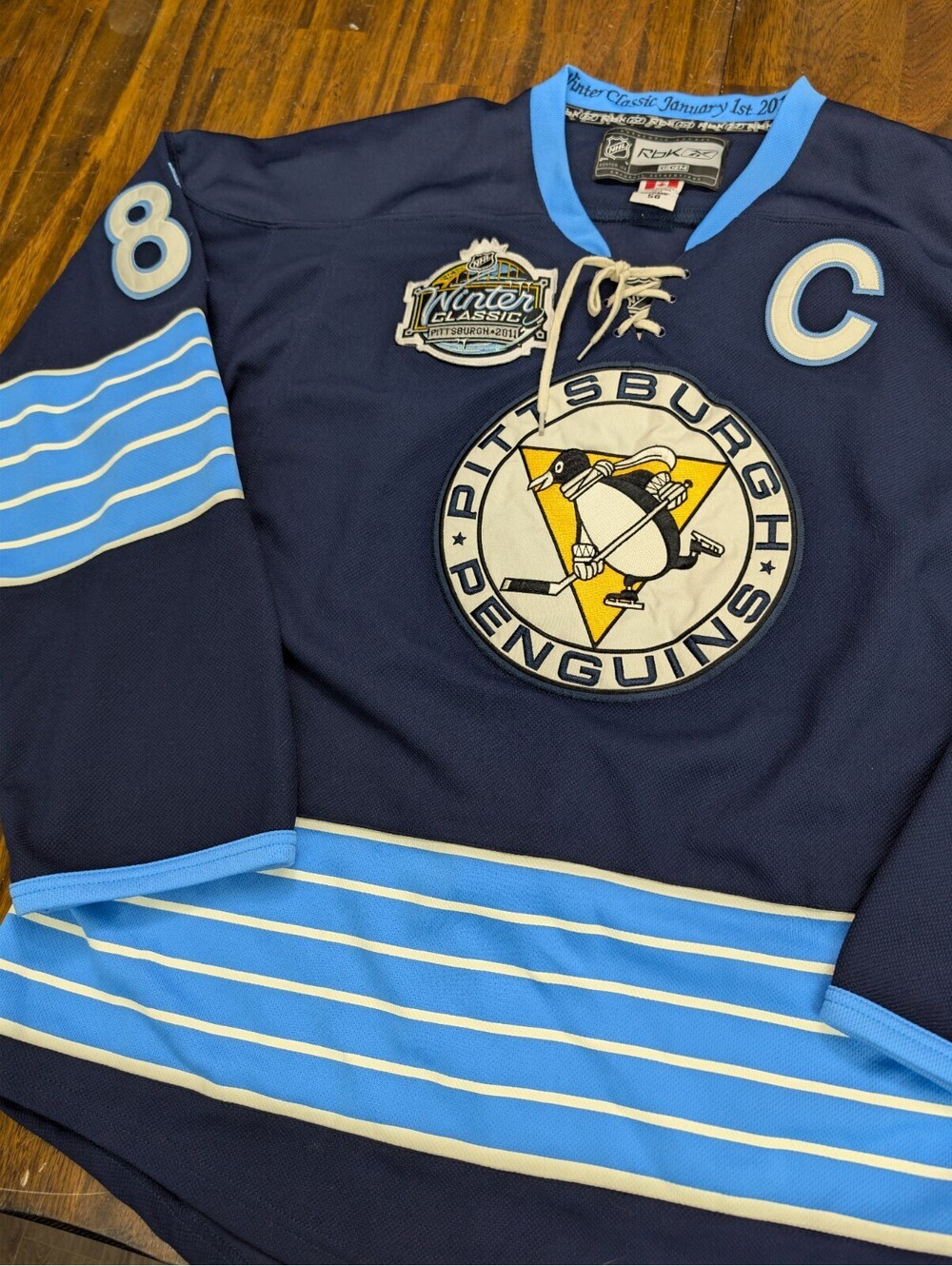 Sidney Crosby Penguins Rbk Authentic 2011 Winter Classic 56